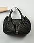 Spy Bag, £200, Accessories, Black, Leather, Front view